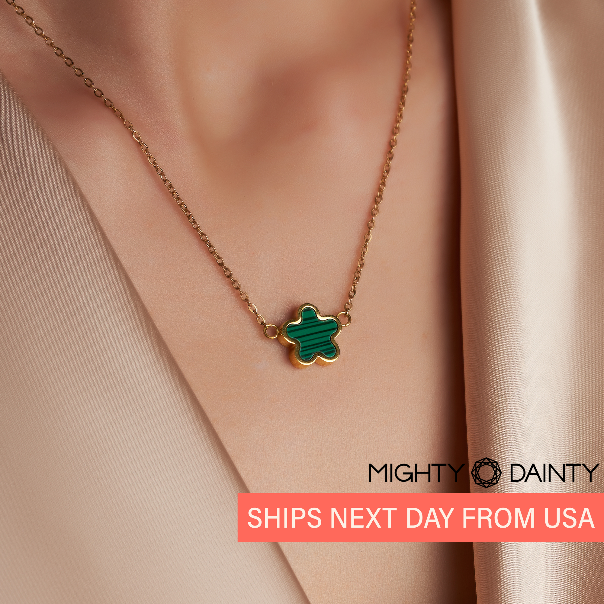 Delicate Flower Charm Necklace