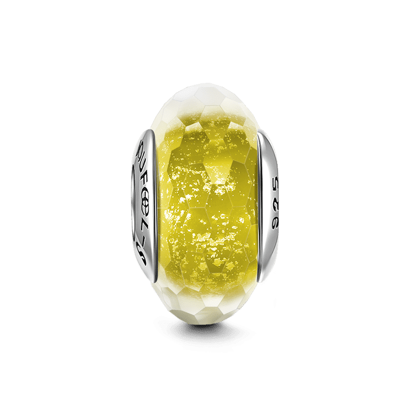 Yellow Ice Crystal FacetedC harm
