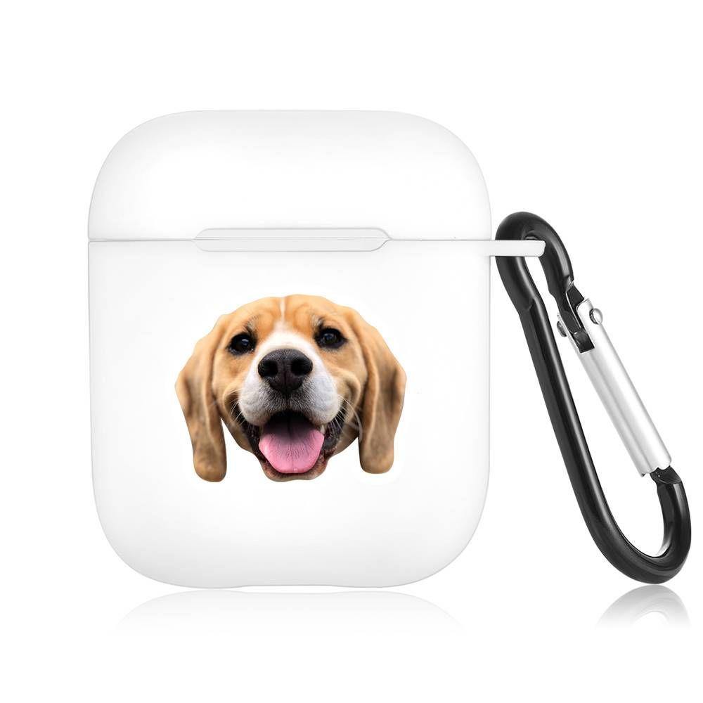 Airpods Case Custom Photo Lovely Dog White, Earphone Case Protective Cover - Avatar
