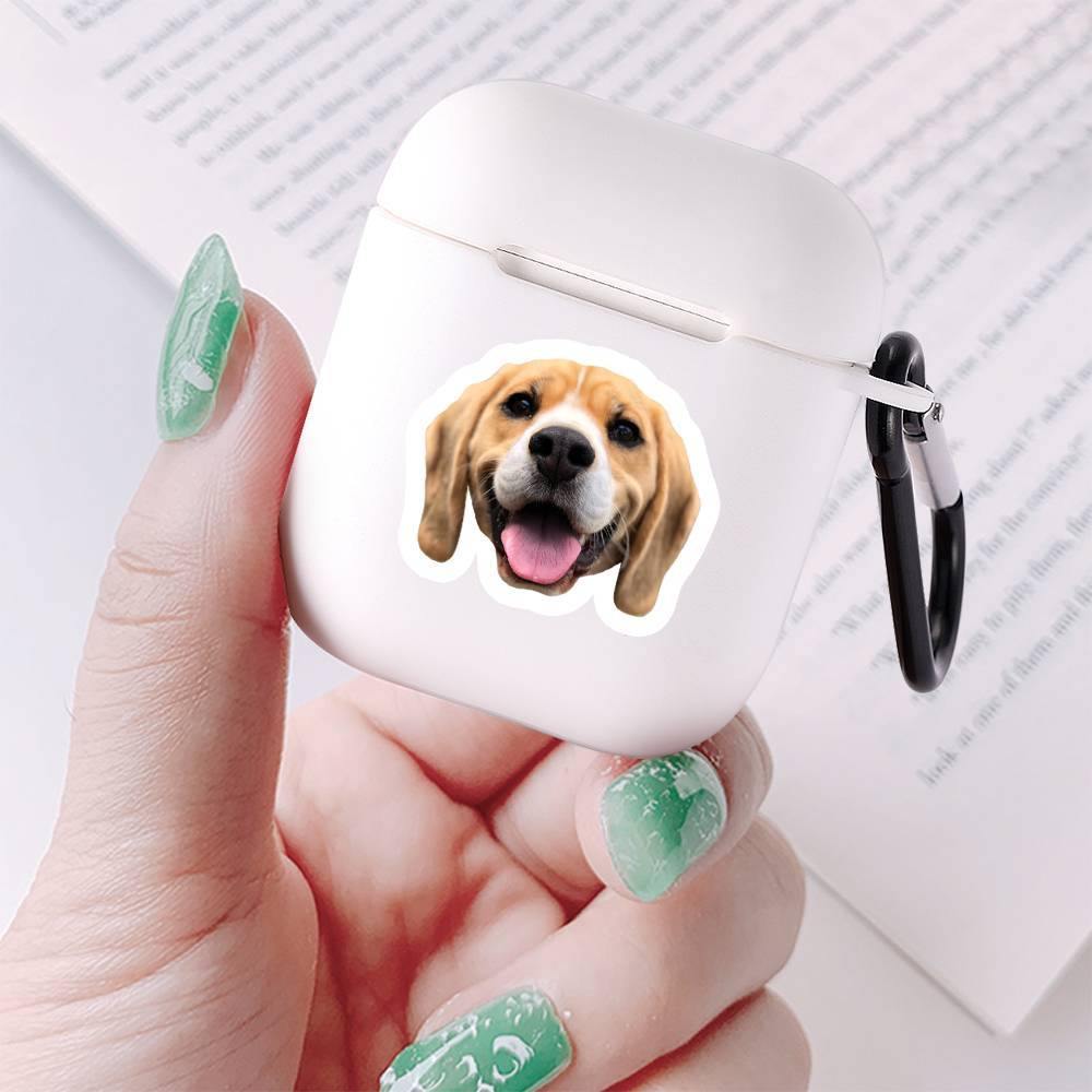 Airpods Case Custom Photo Lovely Dog White, Earphone Case Protective Cover - Avatar