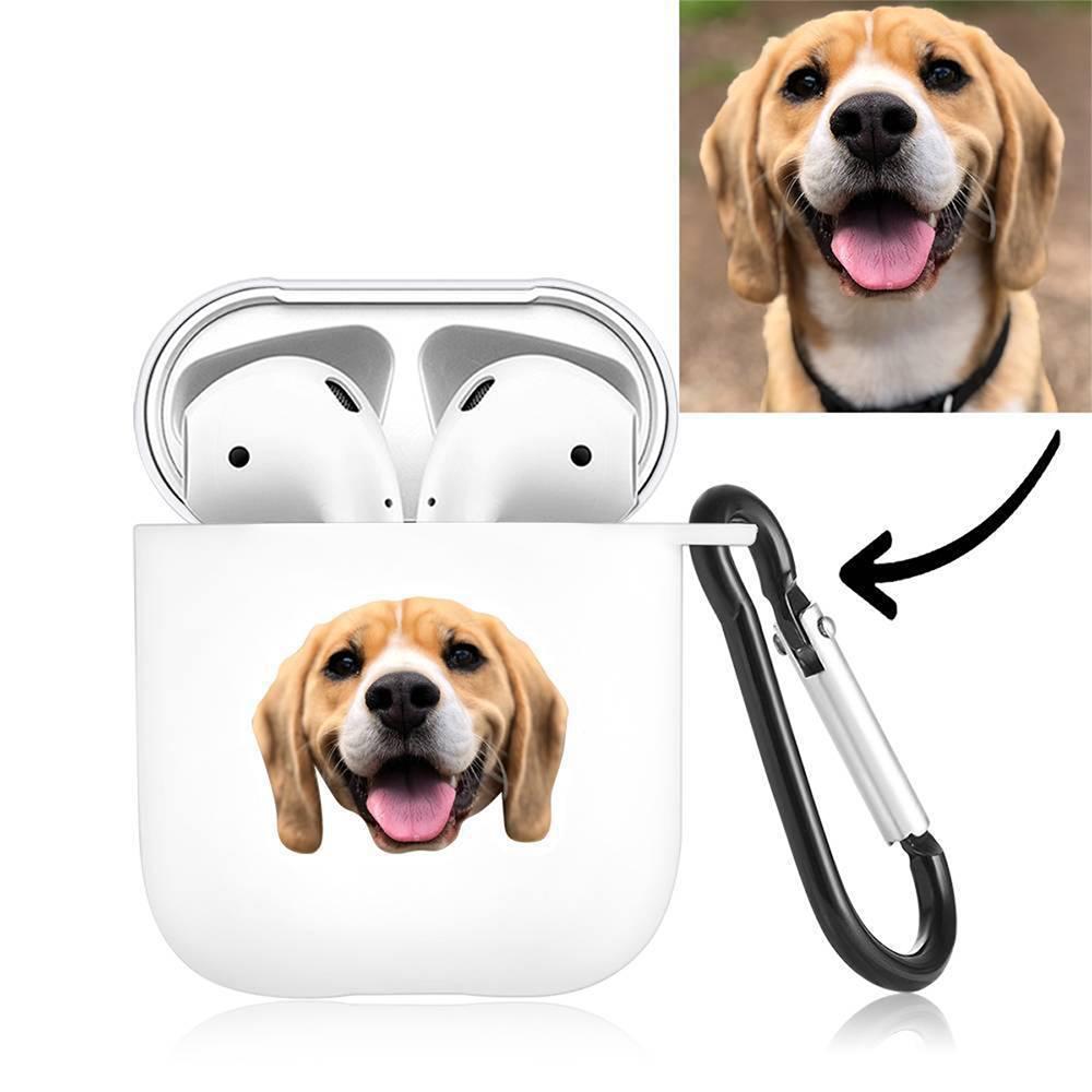 Airpods Case Custom Photo Lovely Dog White, Earphone Case Protective Cover - Avatar