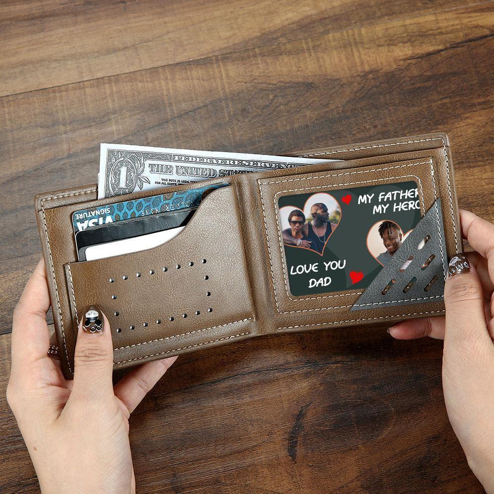 Custom Photo Card Photo Wallet Insert Card for Daddy