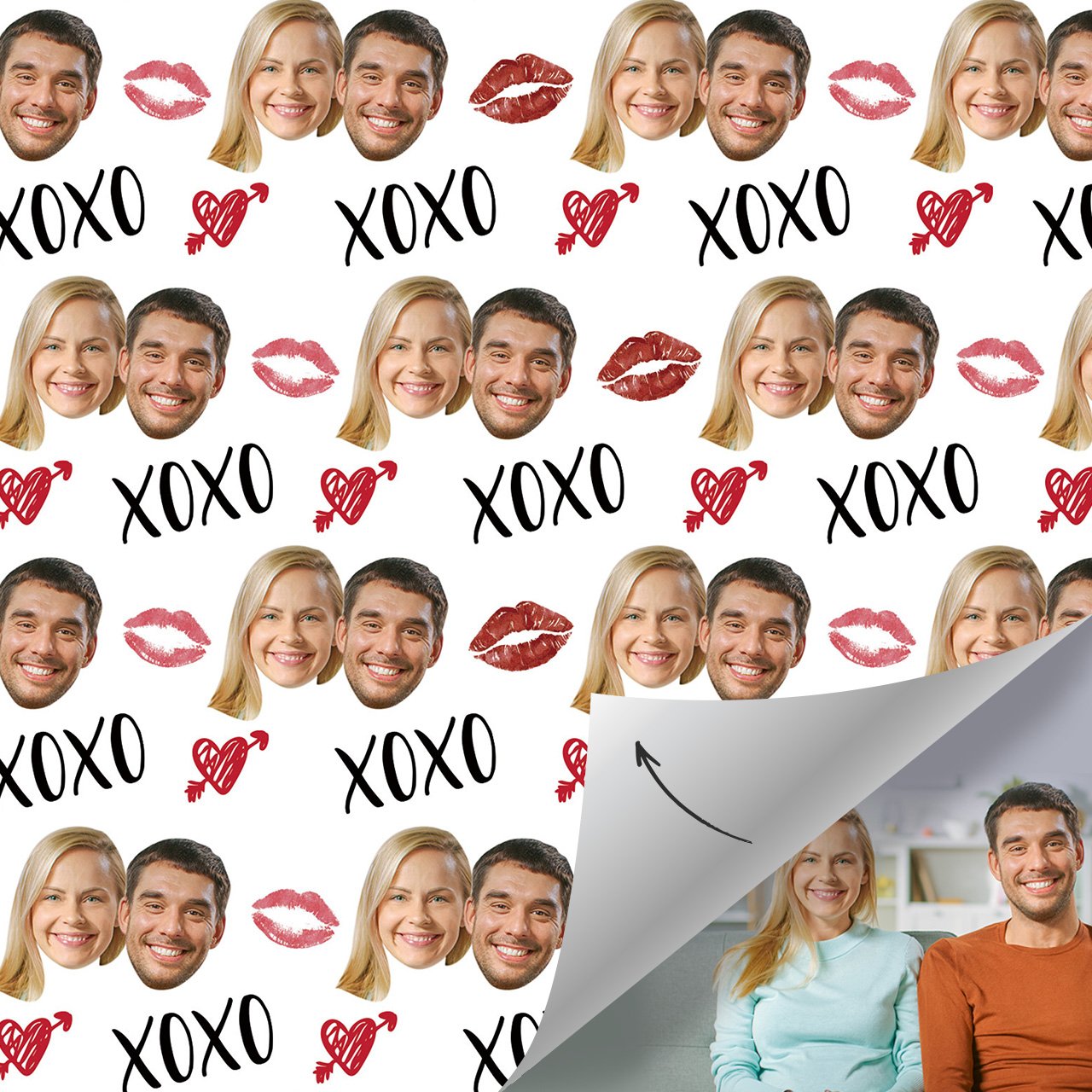 Custom Photo Face Wrapping Paper