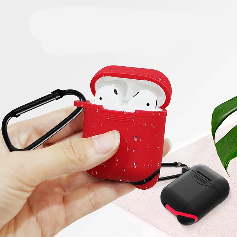 AirPods Case Earphone Case Daily Silicone Case Red