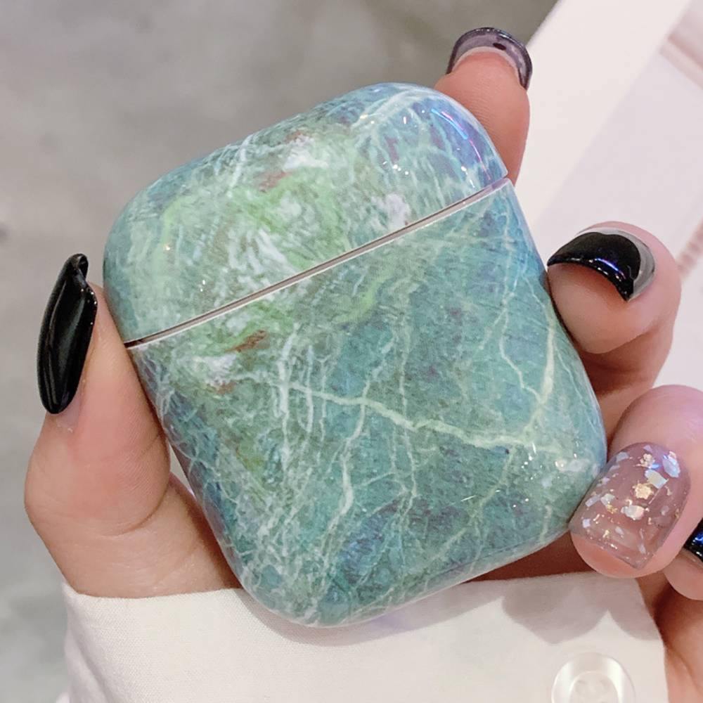 AirPods Case Marble Hard Carrying Case