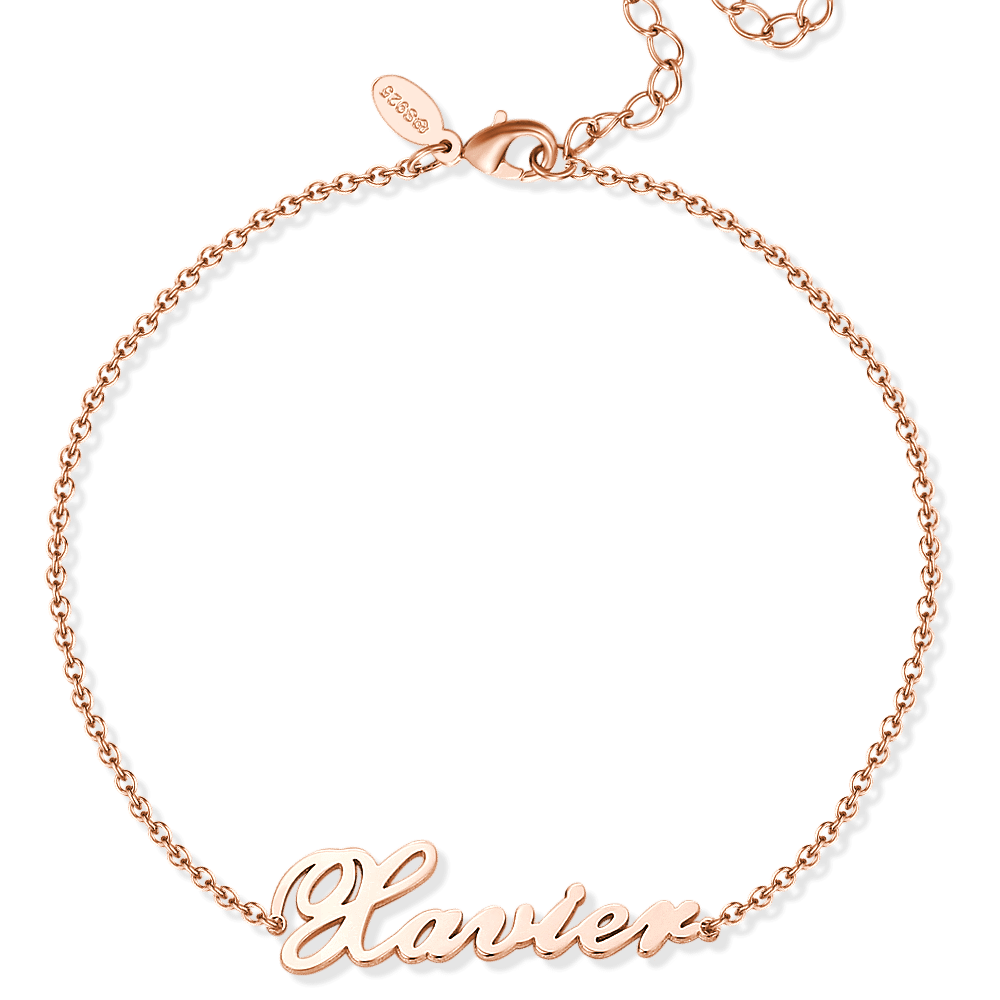 Personalized Name Anklet 14k Gold Plated - Golden