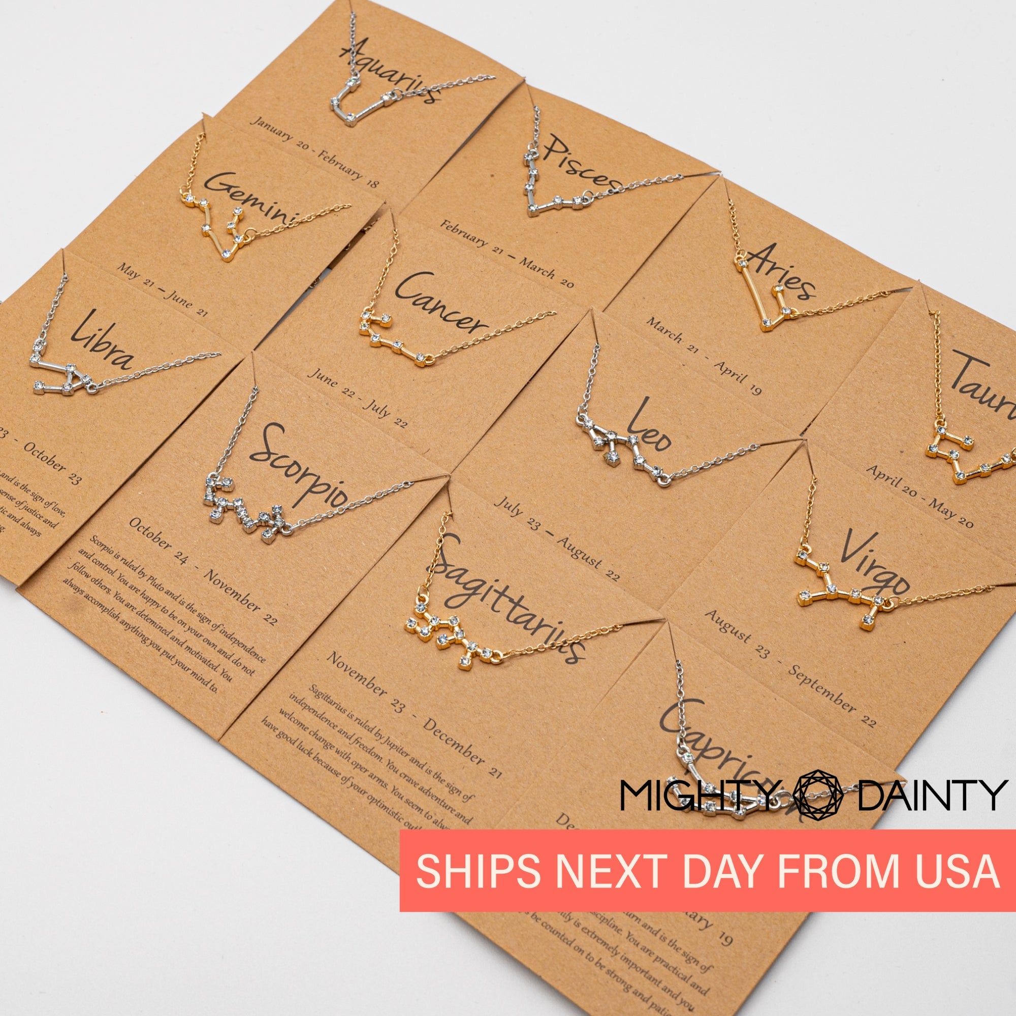 Diamond Horoscope Necklace