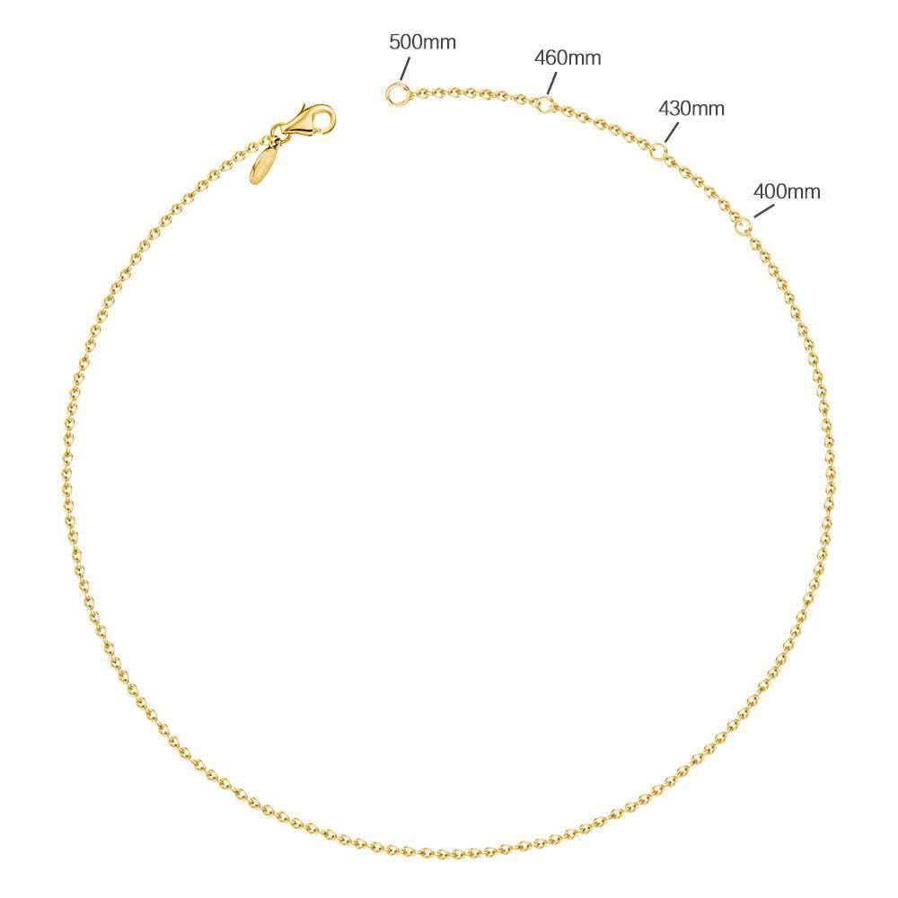 3D Engraved Vertical Bar Necklace 14K Gold Plated Silver
