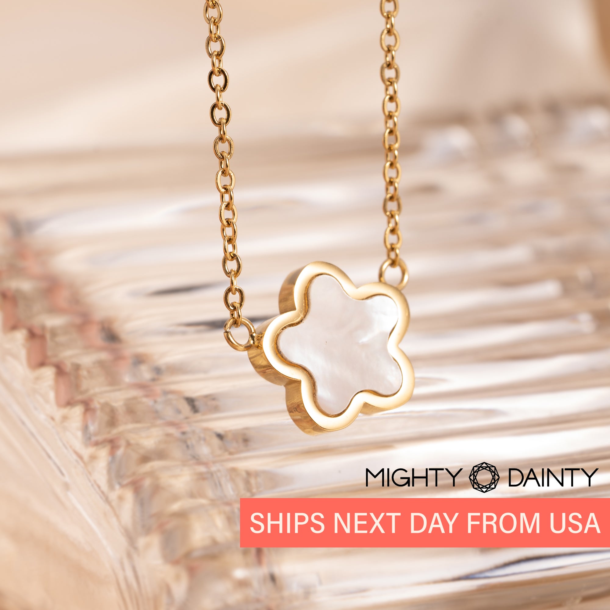 Delicate Flower Charm Necklace