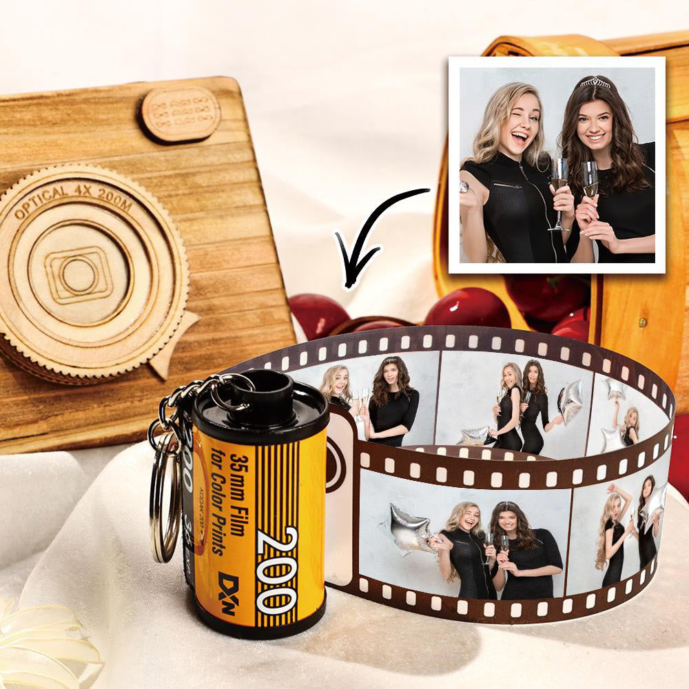 15 Pics Photo Keychain Camera Roll Keychain Multiphoto Unique Gifts