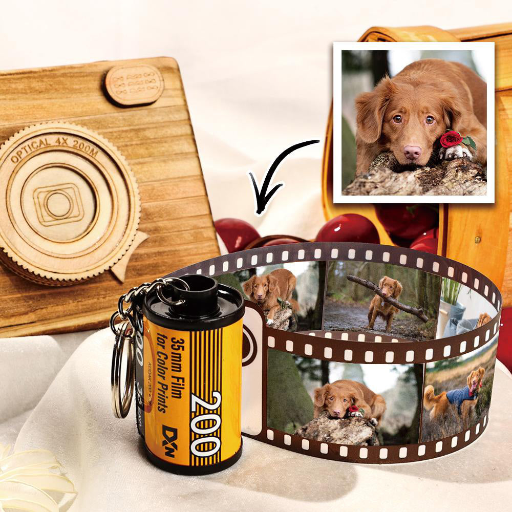15 Pics Photo Keychain Camera Roll Keychain Multiphoto Unique Gifts