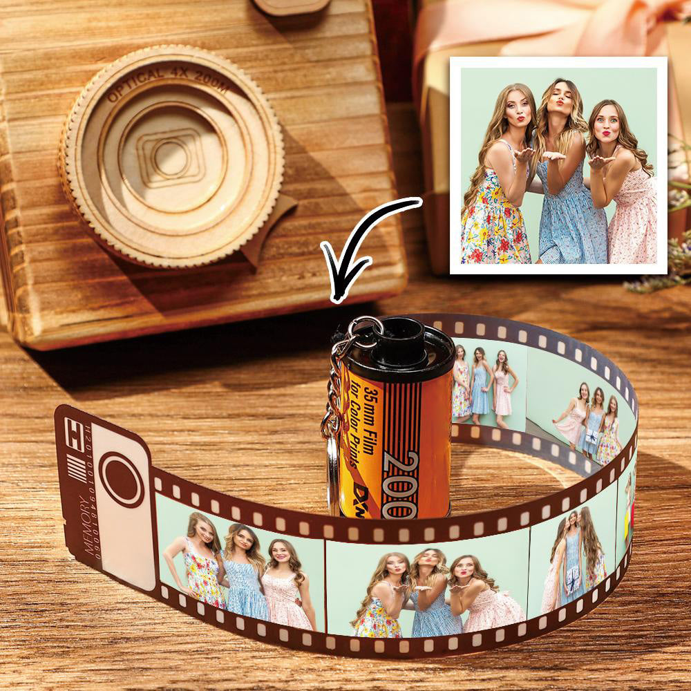 15 Pics Photo Keychain Camera Roll Keychain Multiphoto Unique Gifts