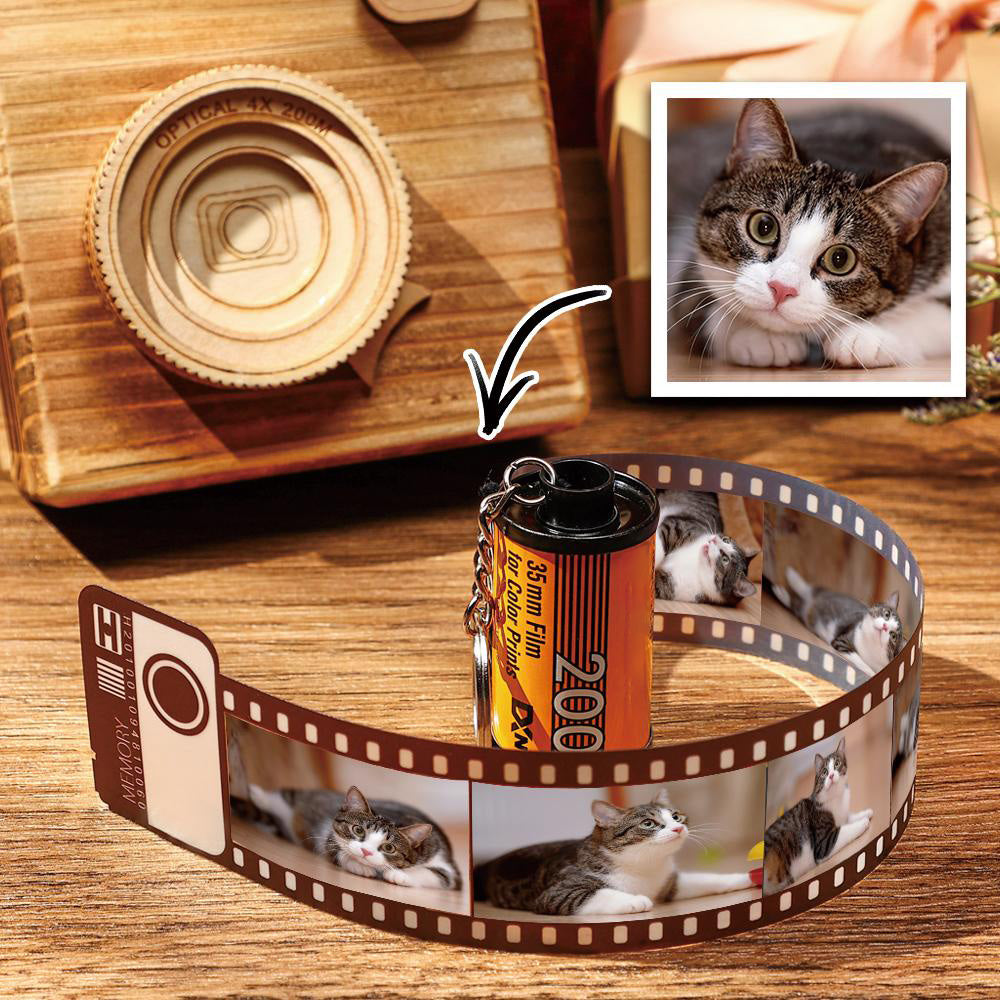15 Pics Photo Keychain Camera Roll Keychain Multiphoto Unique Gifts