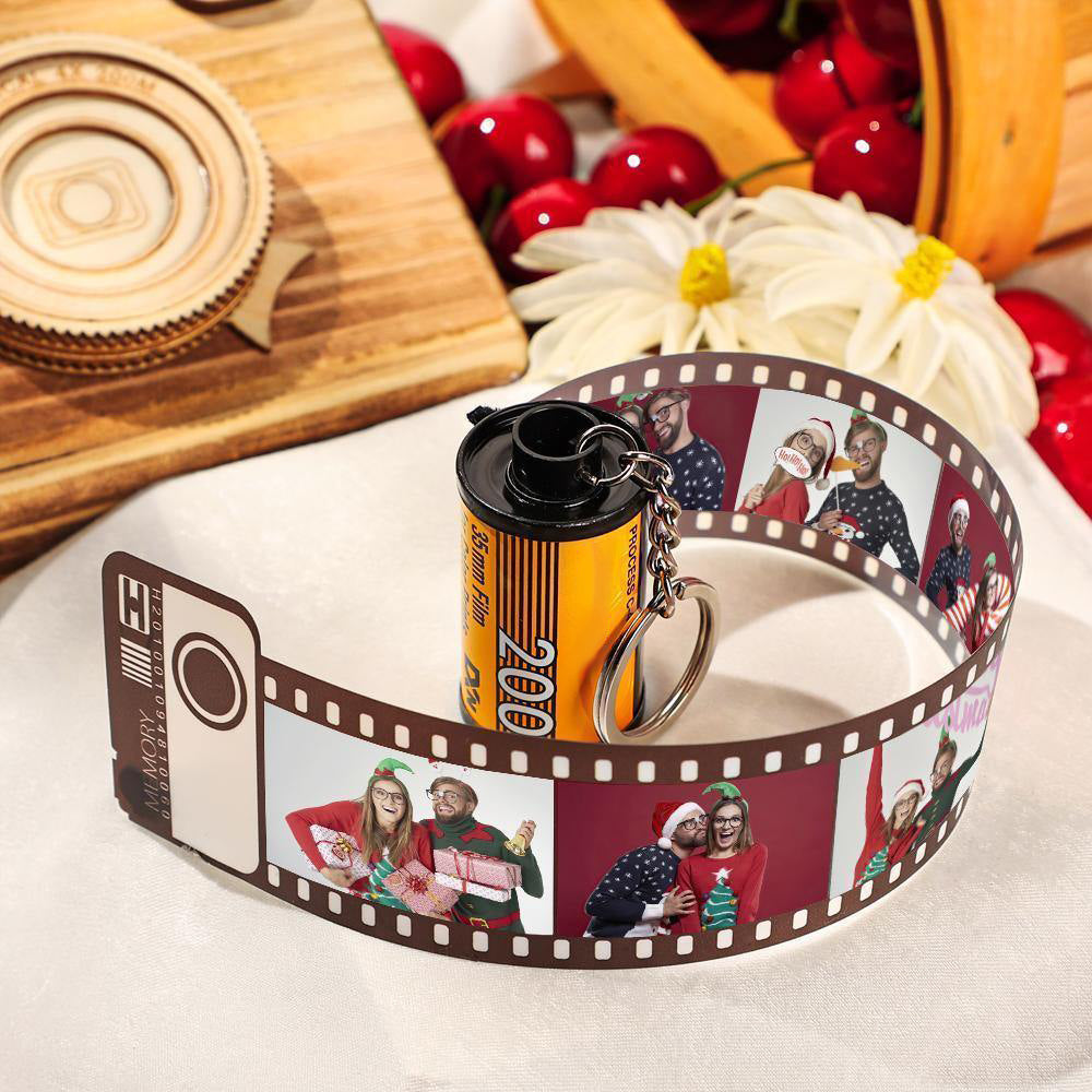 20 Pics Photo Camera Roll Keychain with Pictures Customized Photo Gift Best Gifts