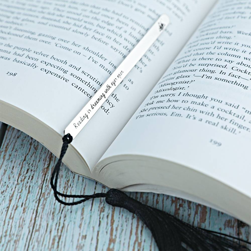 Personalised Engraved Bookmark Kids Gift - Silver
