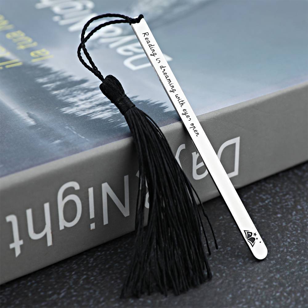 Personalised Engraved Bookmark Kids Gift - Silver