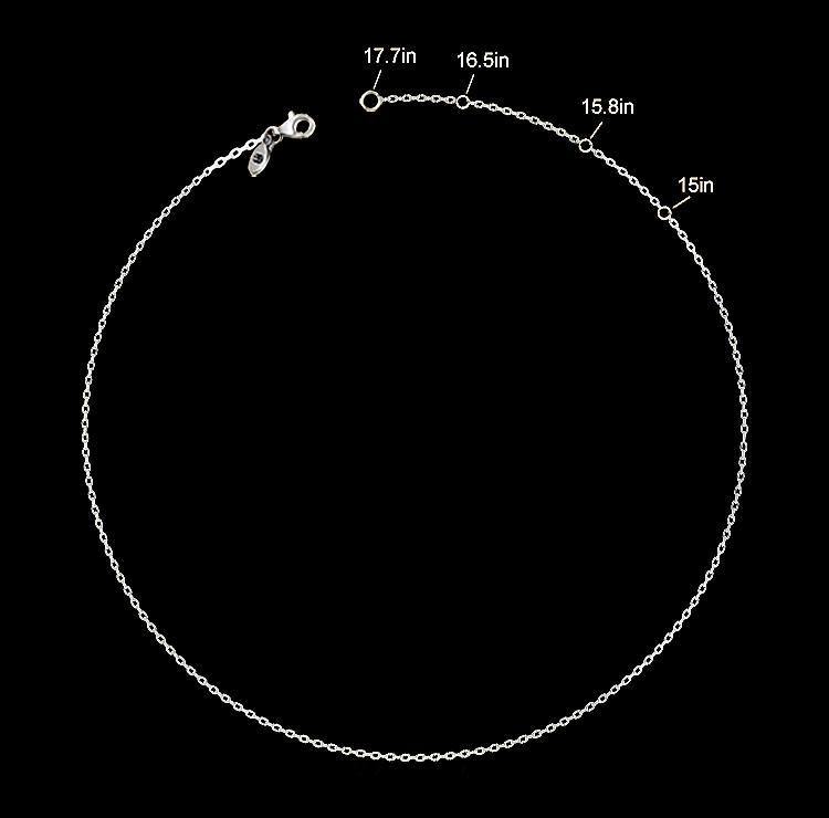 0.02ct Diamond Name Necklace Silver